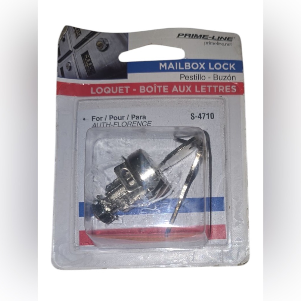 1 in. Dia Face, Mailbox Lock